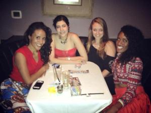 Kim often goes to Vegas to teach salsa workshops.    Here are the ladies at the Salsa Social!