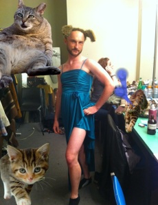 Actor Tyler Ryan looking fabulous. Okay, so maybe I have a laser cat problem...
